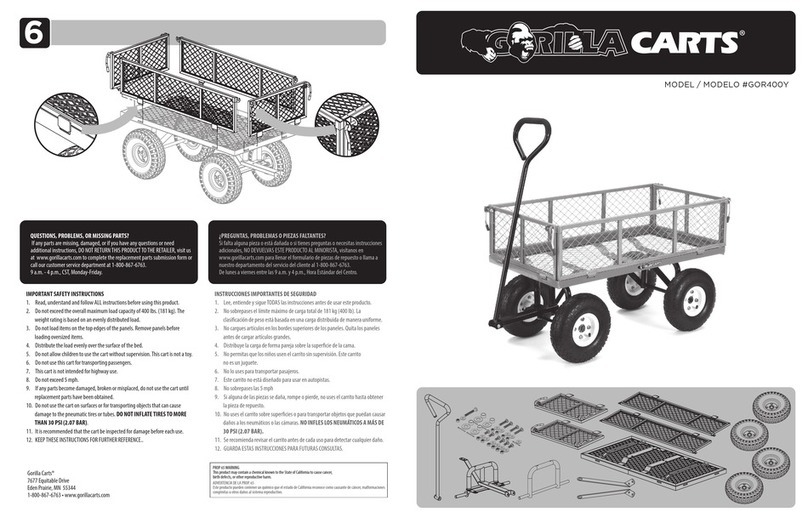 Gorilla Carts GOR400Y User manual