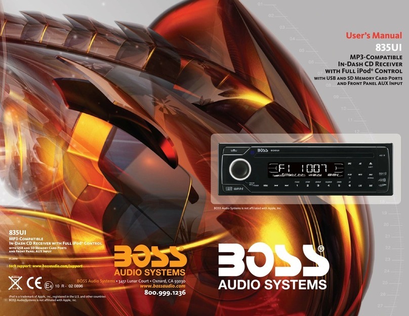 Boss Audio Systems 835UI User manual Boss Audio Systems 835UI User manual