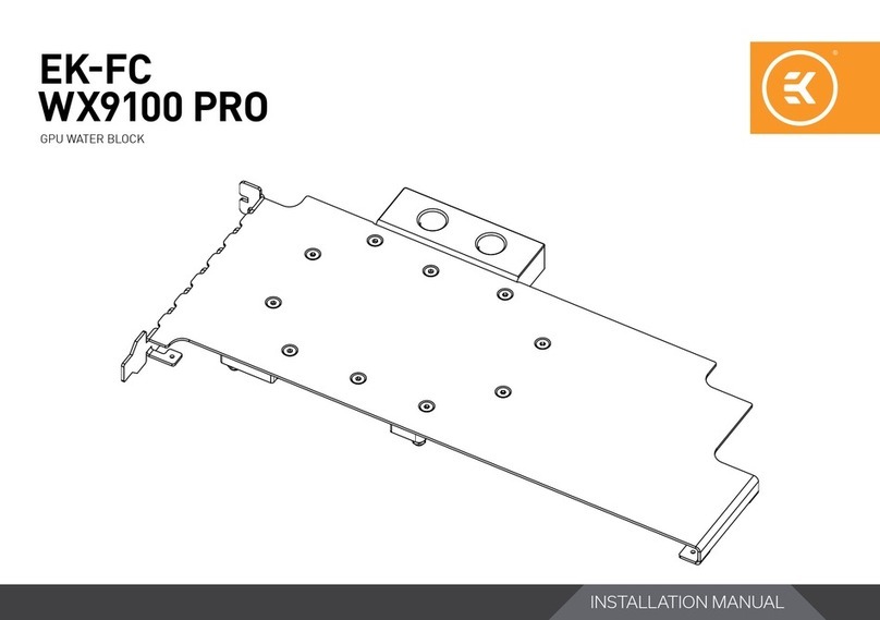 ekwb EK-FC WX9100 PRO BACKPLATE User manual