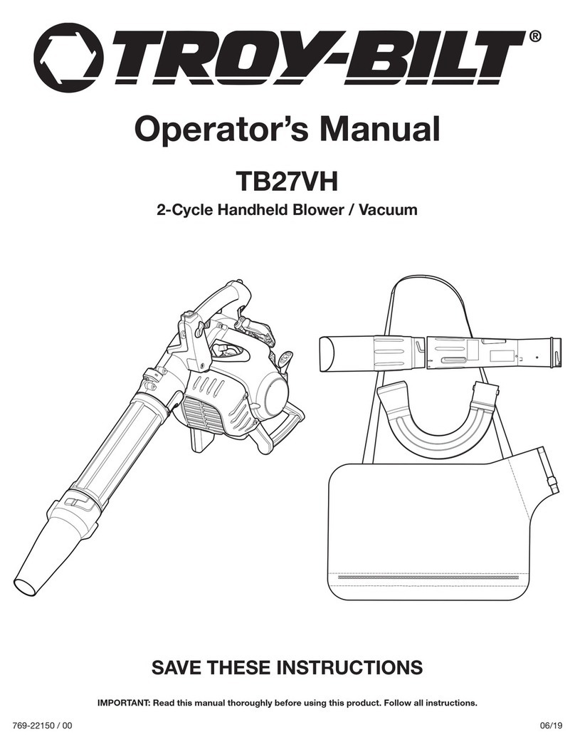 Troy-Bilt TB27VH Operator's manual