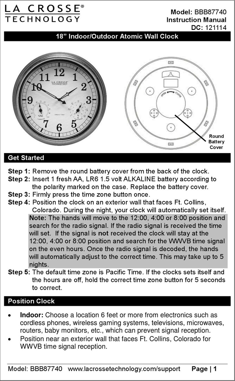 La Crosse Technology BBB87740 User manual