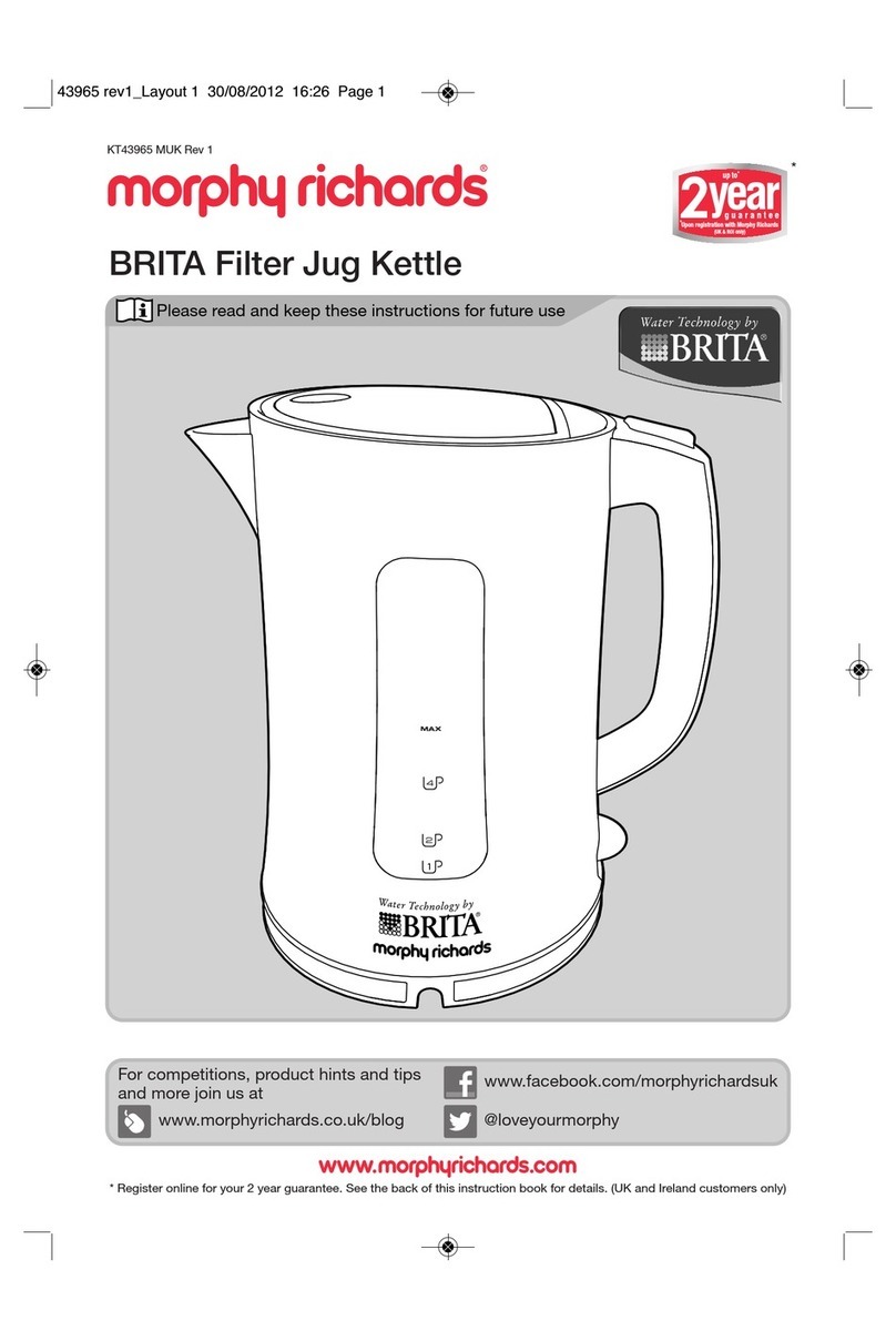 Morphy Richards BRITA KT43965 User manual