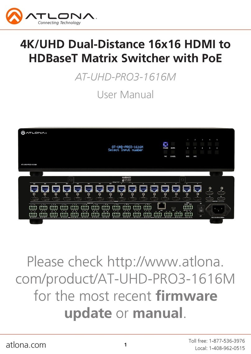 Atlona AT-UHD-PRO3-1616M user manual