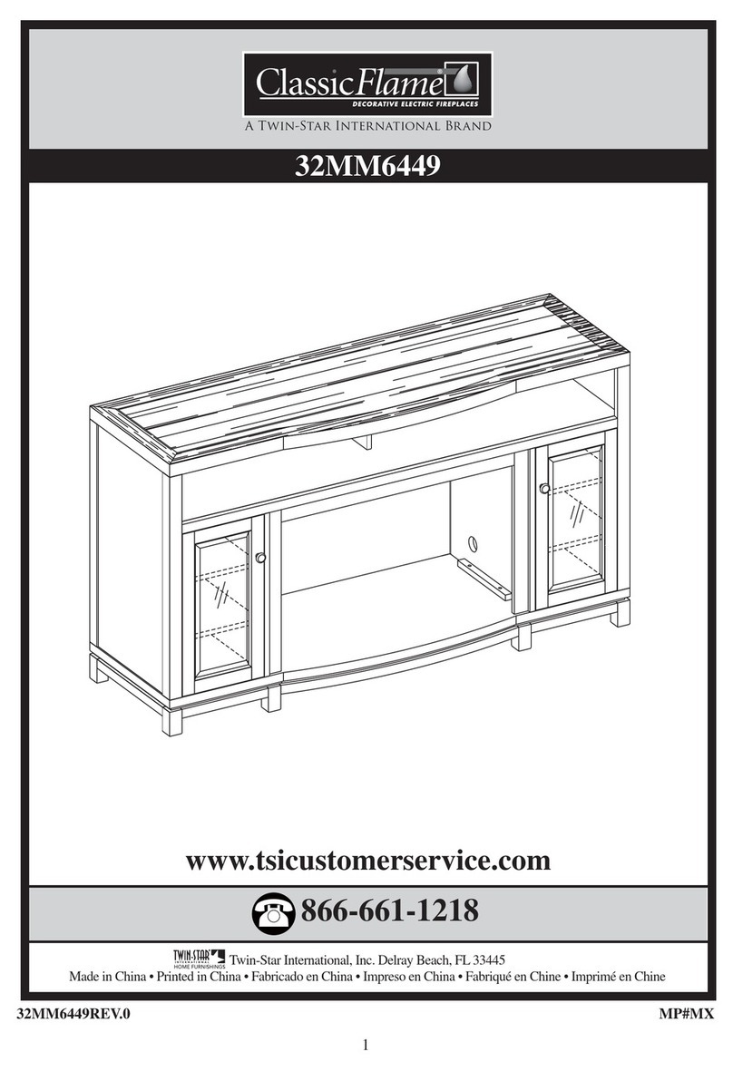 Twin-Star International ClassicFlame 32MM6449 Assembly instructions