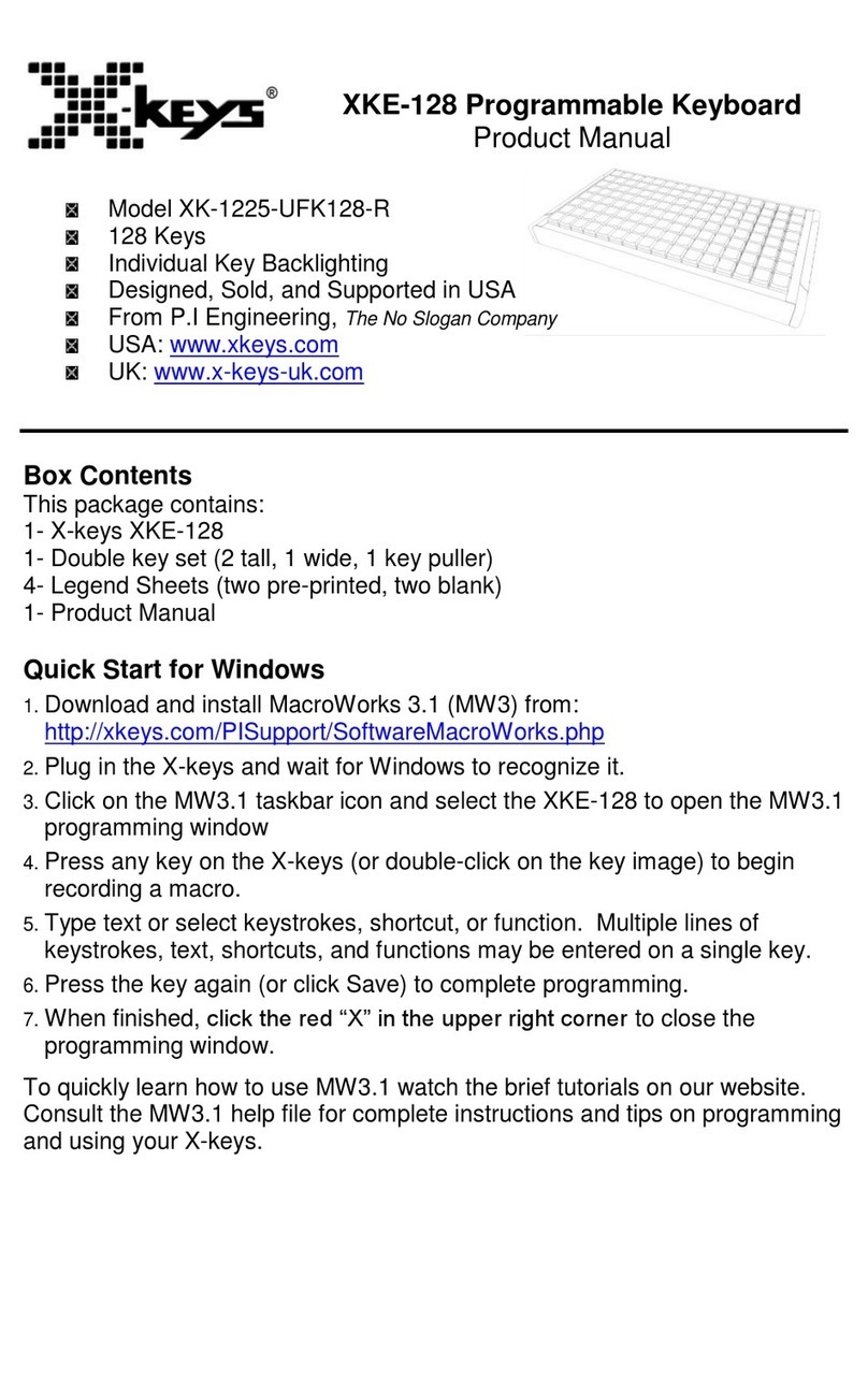 X-keys XKE-128 product manual
