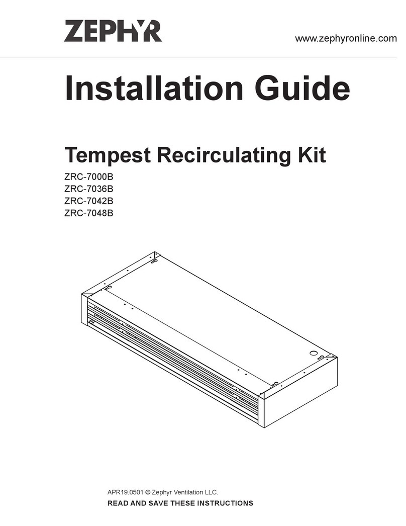 Zephyr ZRC-7000B User manual