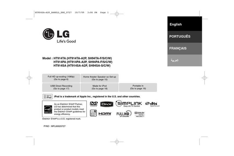 LG HT914TA User manual