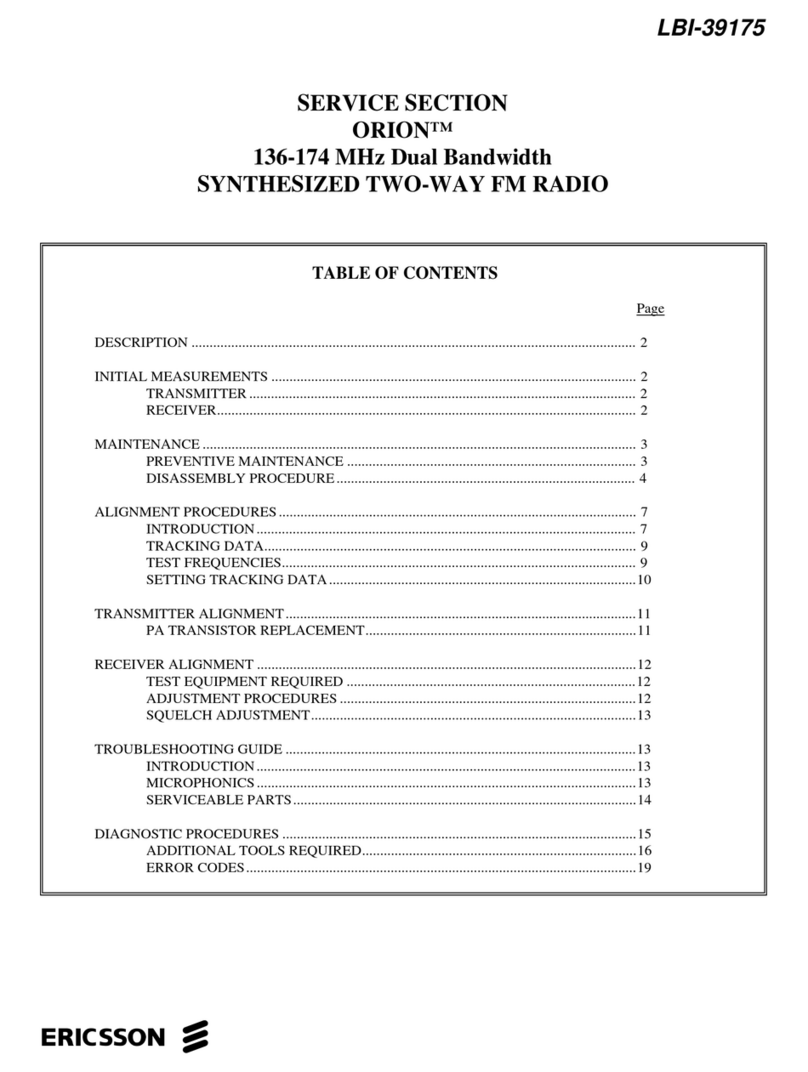 Ericsson ORION LBI-39175 Service manual