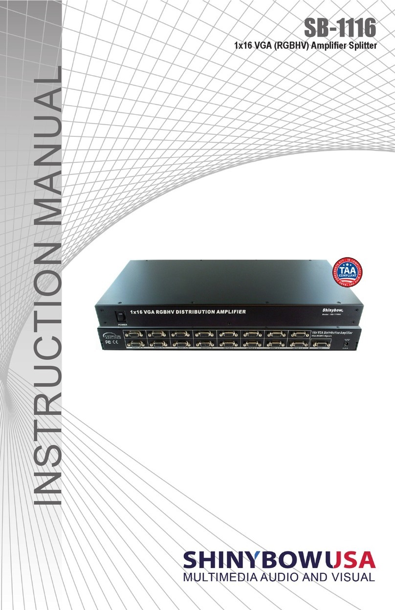 Shinybow USA SB-1116 instruction manual