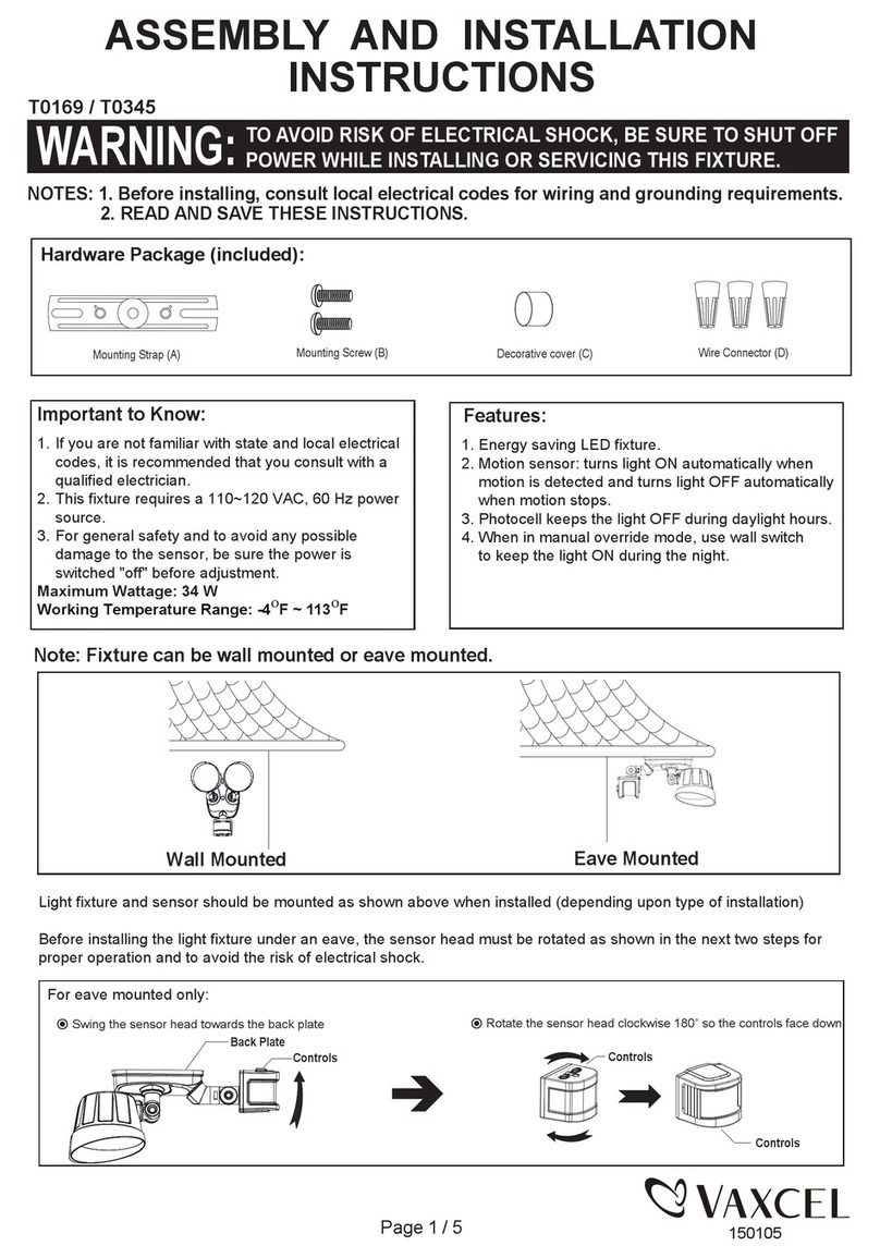 Quoizel T0169 Assembly and installation instructions