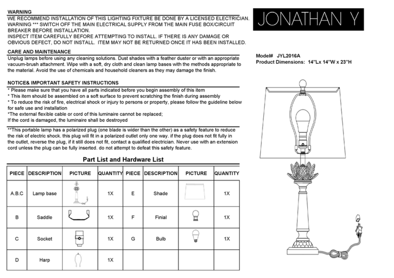 JONATHAN Y JYL2016A User manual