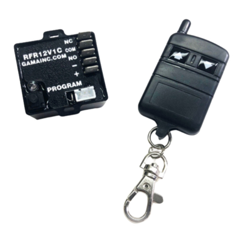 GAMA Electronics RFR12V1C User manual