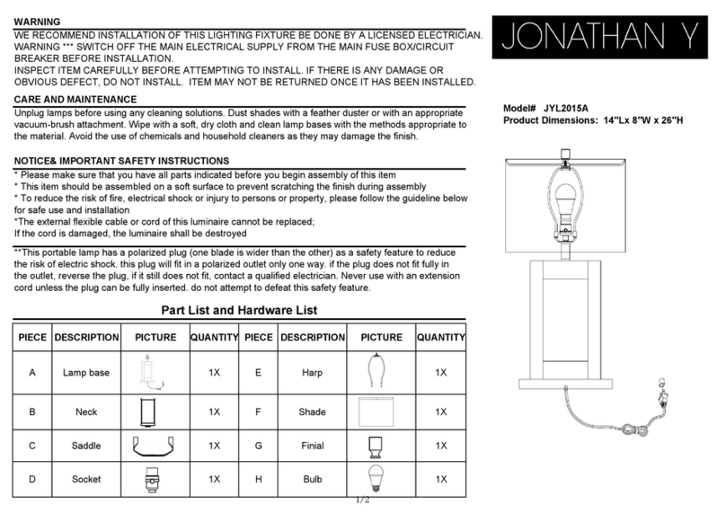 JONATHAN Y JYL2015A User manual