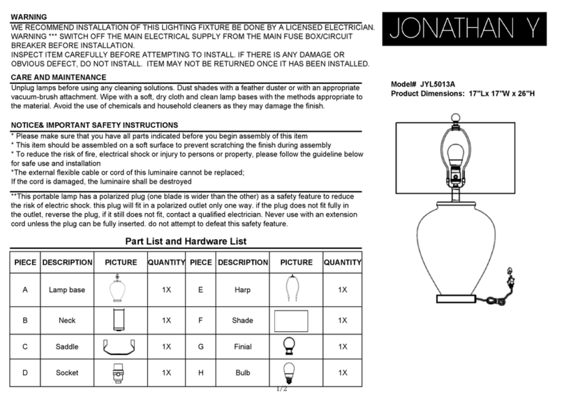 JONATHAN Y JYL5013A quick start guide