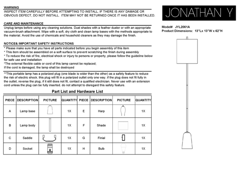 JONATHAN Y JYL2061A User manual
