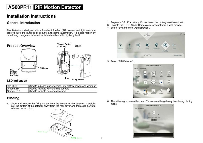 ELRO AS80PR11 User manual