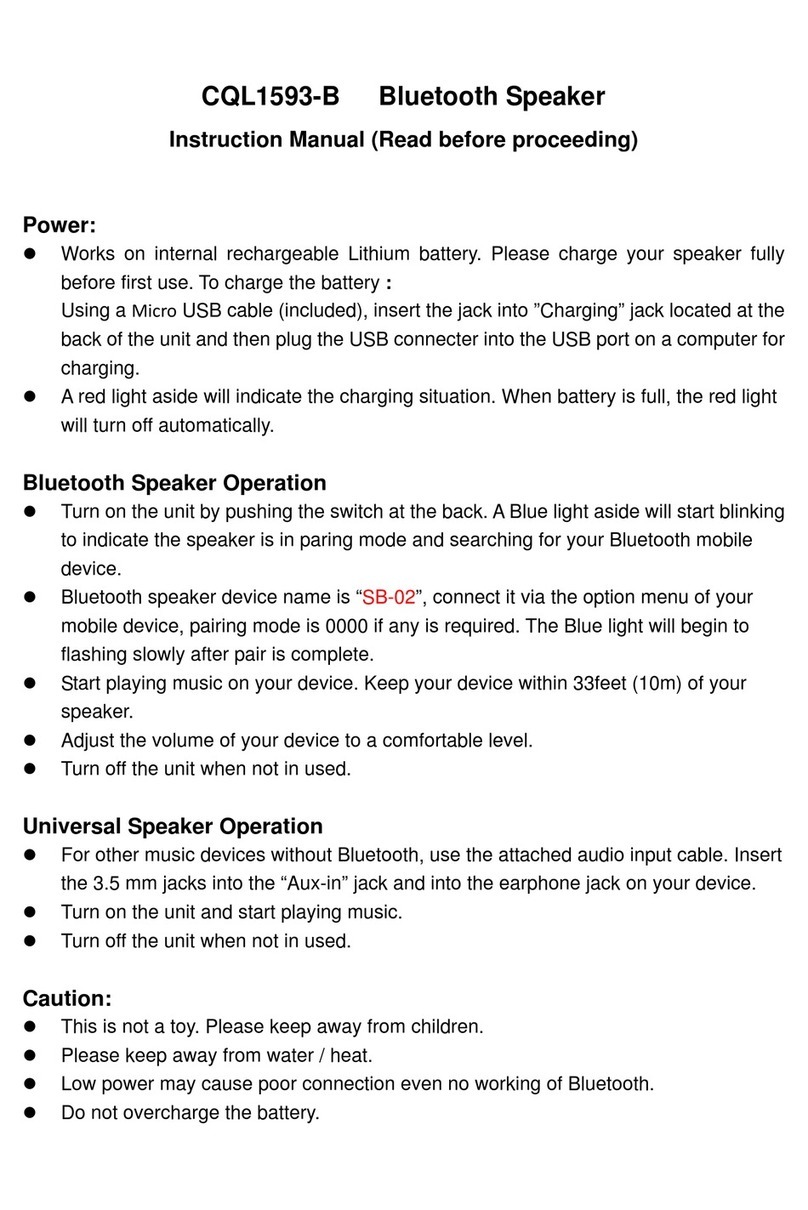 Conquer CQL1593-B instruction manual