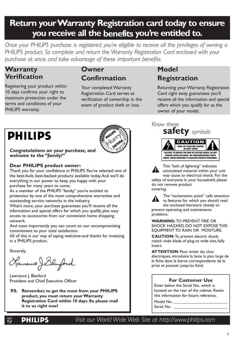 Philips 50FD995599 User manual