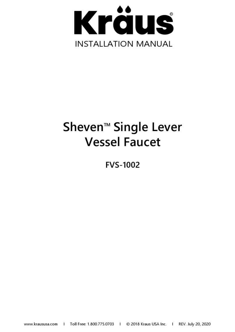 Kraus Sheven FVS-1002 installation manual