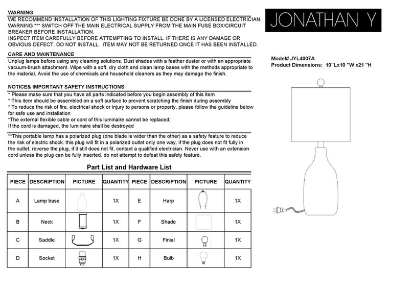 JONATHAN Y JYL4007A User manual JONATHAN Y JYL4007A User manual