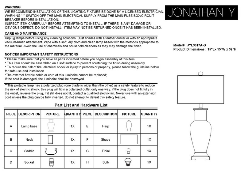 JONATHAN Y JYL3017A-B User manual