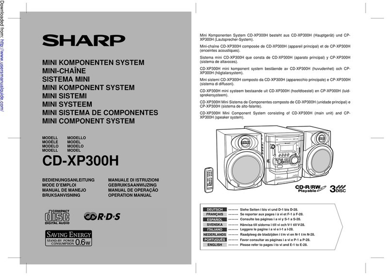 Sharp CP-XP300H User manual Sharp CP-XP300H User manual