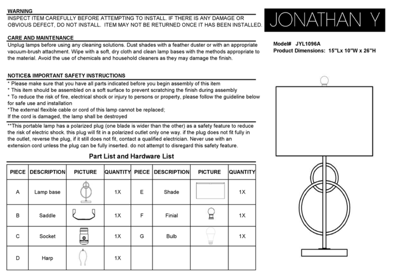 JONATHAN Y JYL1096A User manual