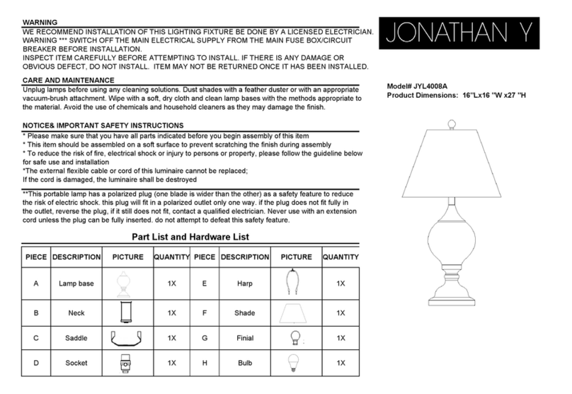 JONATHAN Y JYL4008A User manual JONATHAN Y JYL4008A User manual