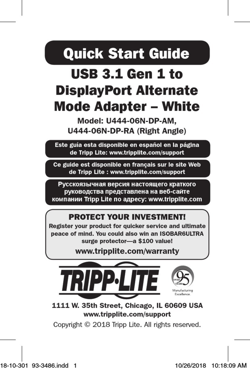 Tripp Lite U444-06N-DP-AM User manual Tripp Lite U444-06N-DP-AM User manual