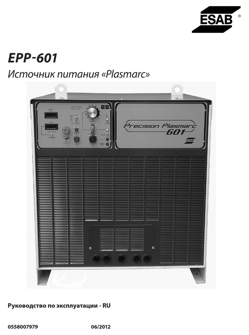 ESAB Plasmarc EPP-601 User manual