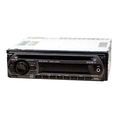 Sony CDX-GT161 operating instructions
