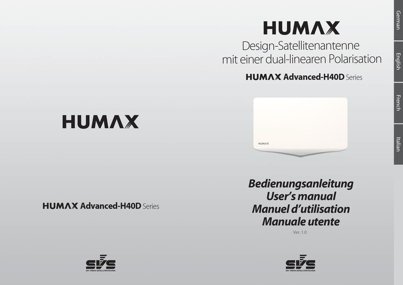 SVS Humax Advanced-H40D Series user manual