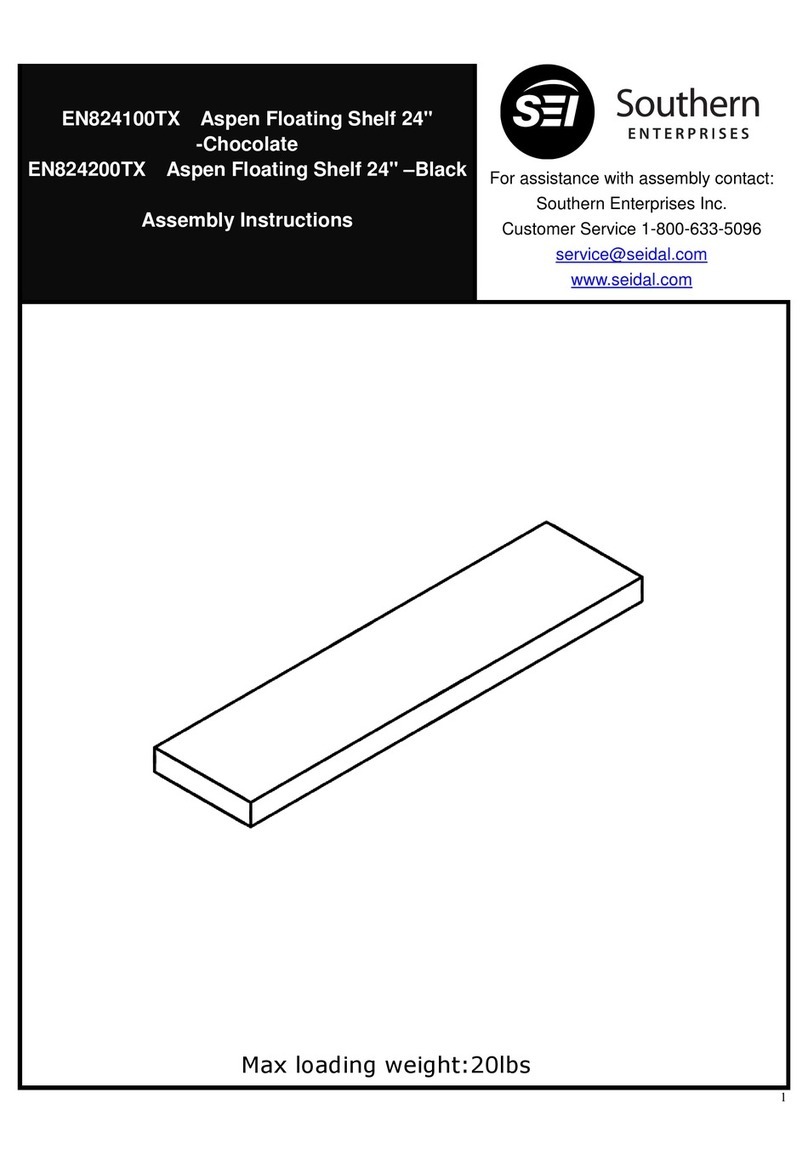 Southern Enterprises Aspen EN824100TX Assembly instructions