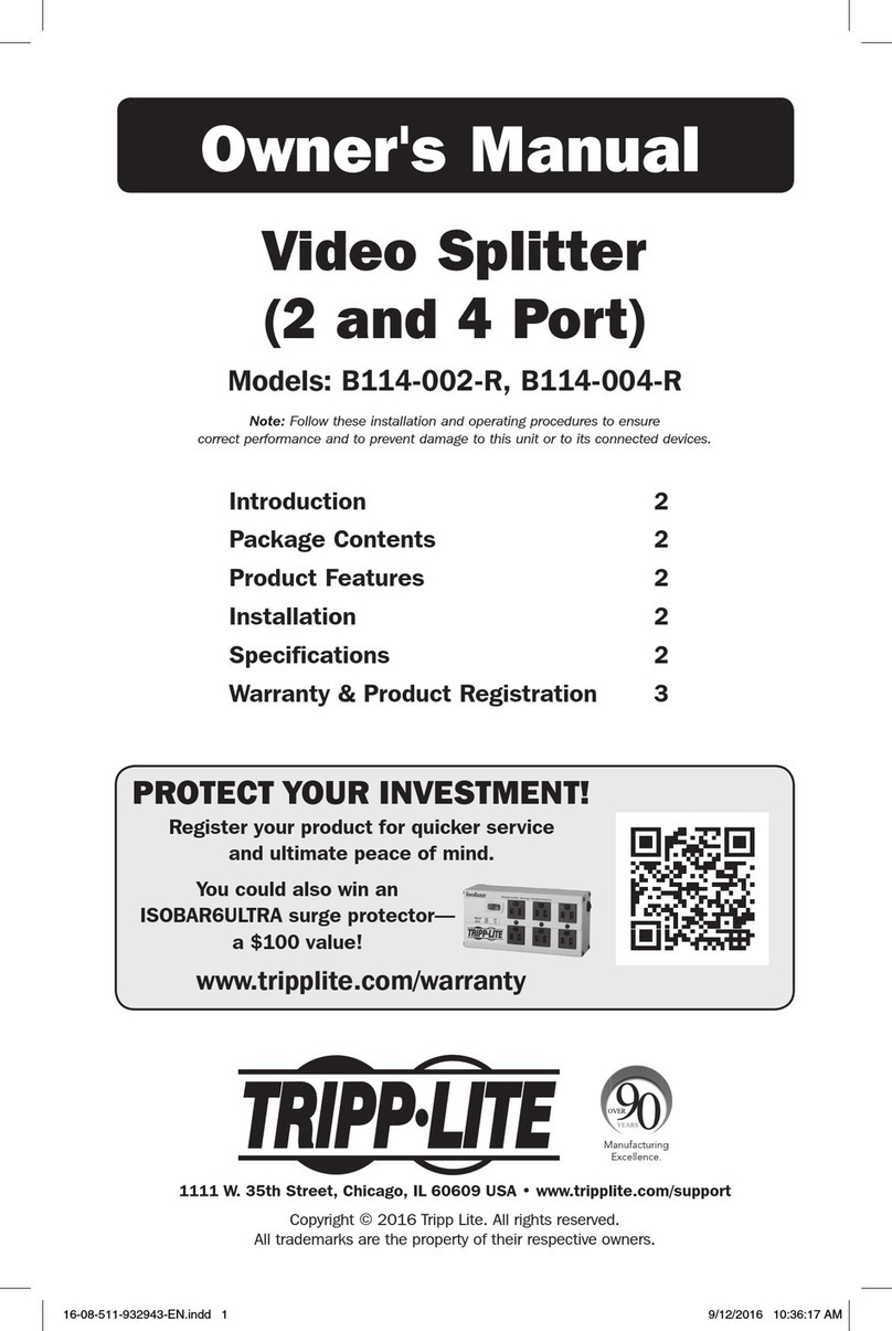 Tripp Lite B114-002-R User manual