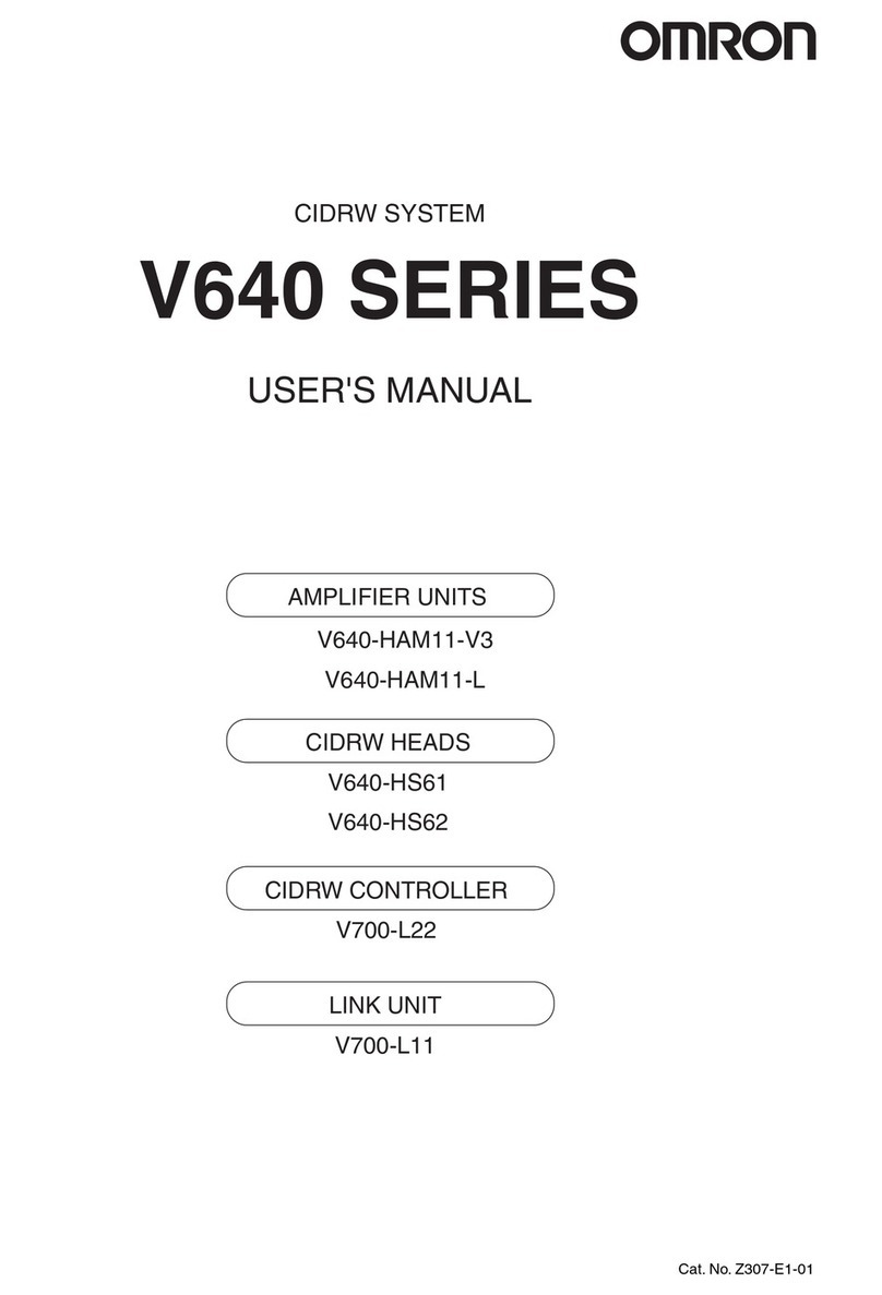 Omron V640-HAM11-V3 user manual