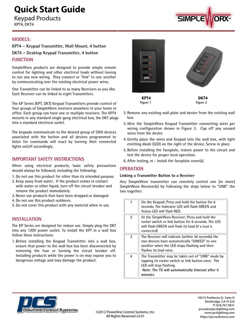 PCS SimpleWorx KP Series quick start guide