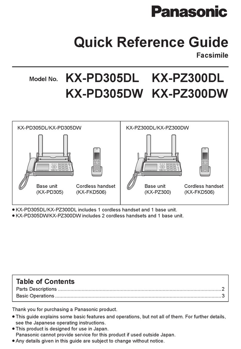 Panasonic KX-PD305DL User manual