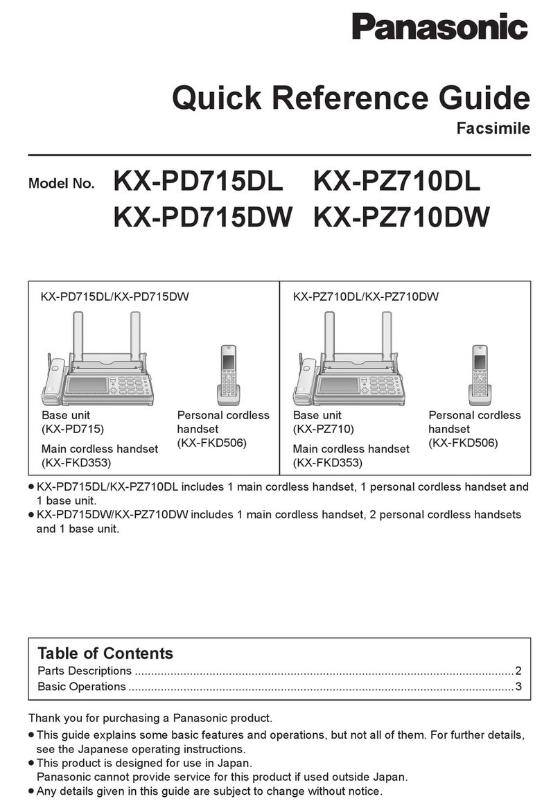Panasonic KX-PD715DL User manual