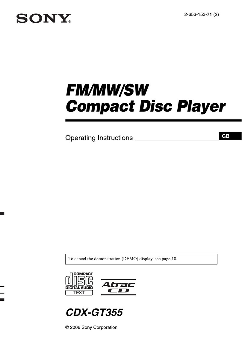 Sony CDX-GT355 User manual