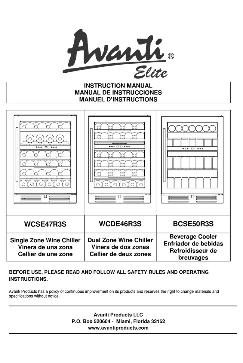 Awanti Elite WCDE46R3S instruction manual