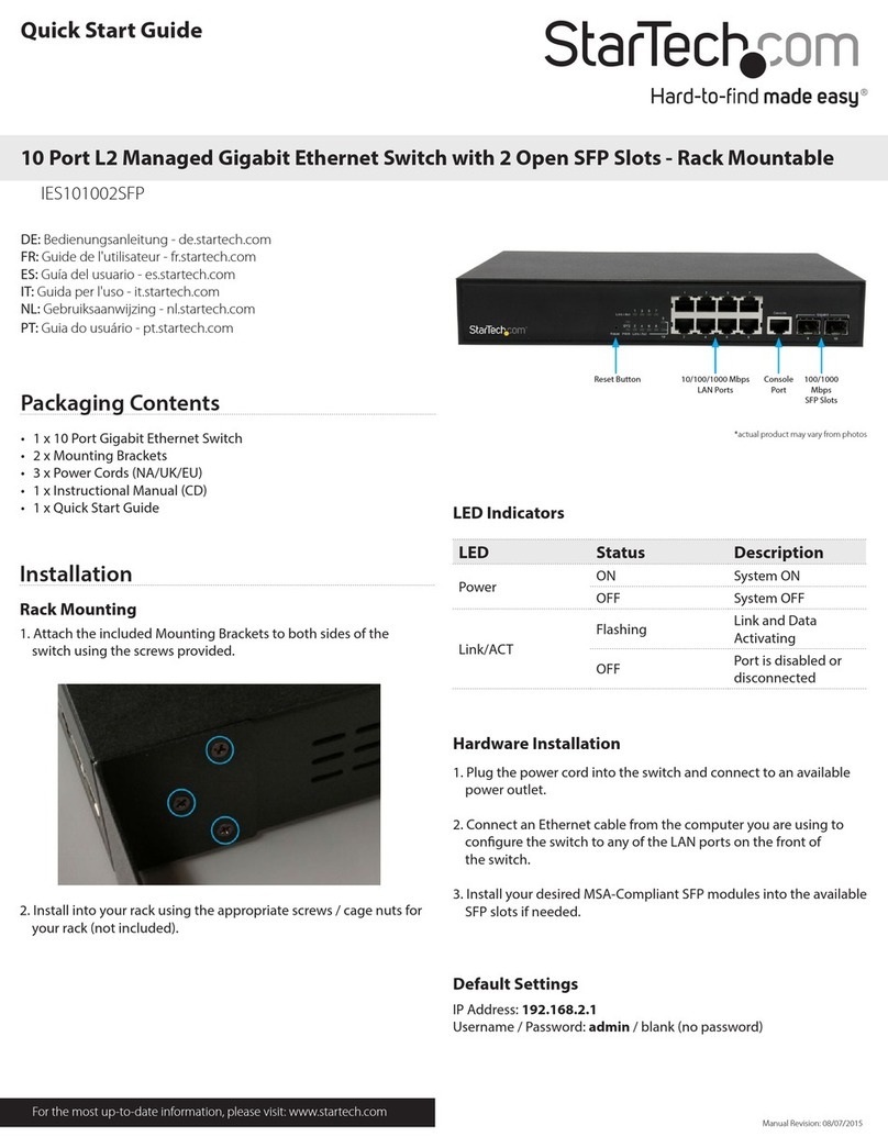 StarTech.com IES101002SFP User manual