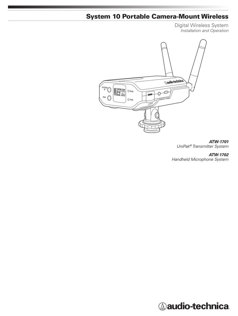 Audio Technica ATW-1702 Installation & operation