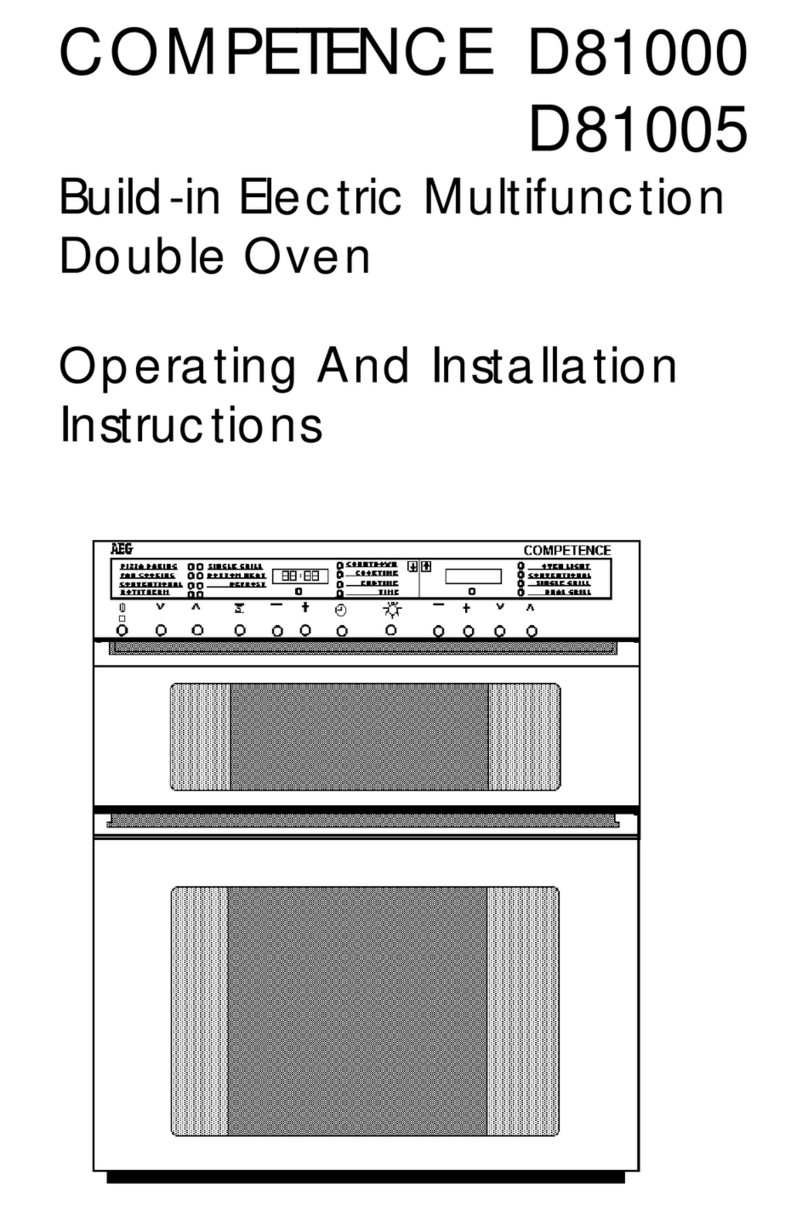 AEG COMPETENCE D81005 Operating and installation instructions