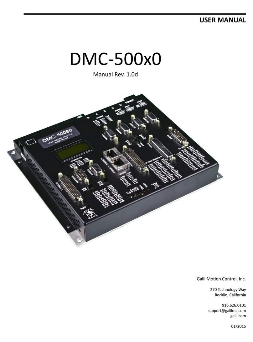 Galil Motion Control DMC-500 Series User manual