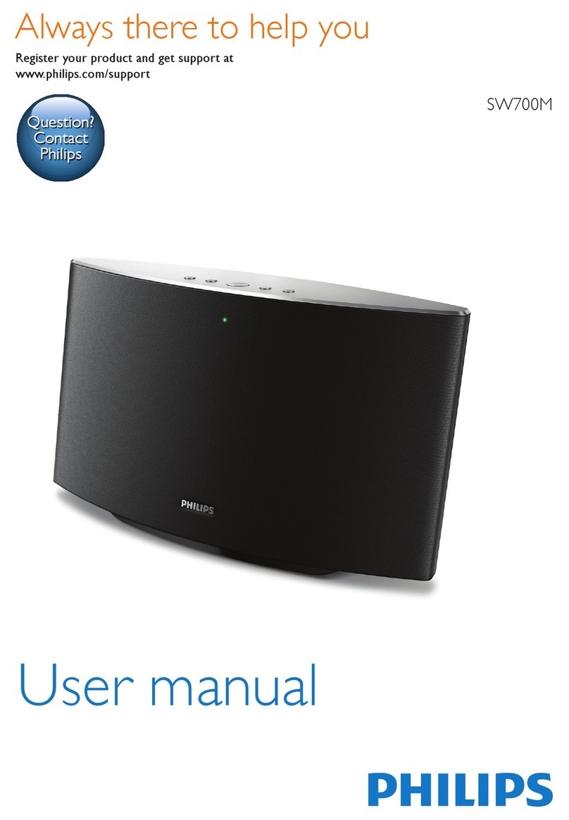 Philips SW700M/37 User manual
