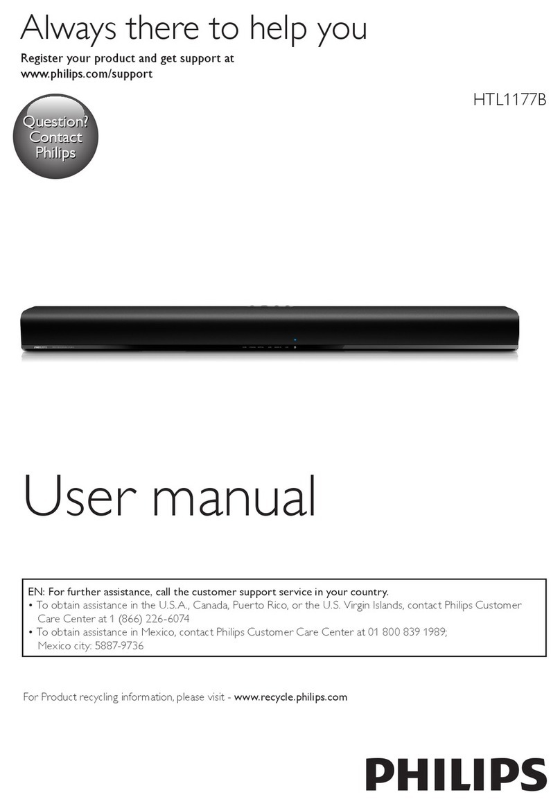 Philips HTL1177B/F7 user manual