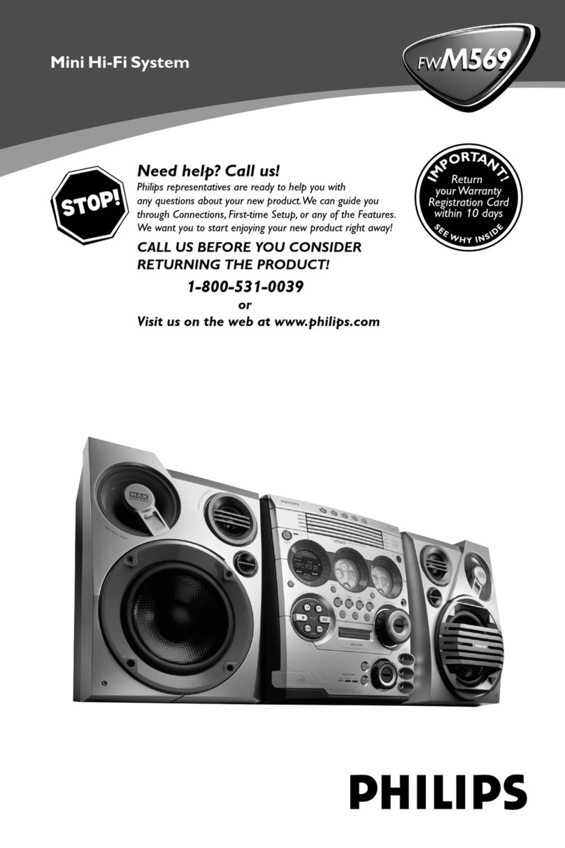 Philips FWM569/37X manual
