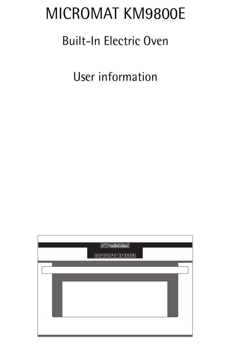 AEG MICROMAT KB9800E-M User information