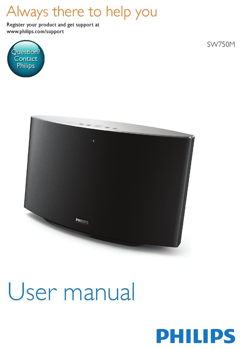 Philips SW750M/05 user manual