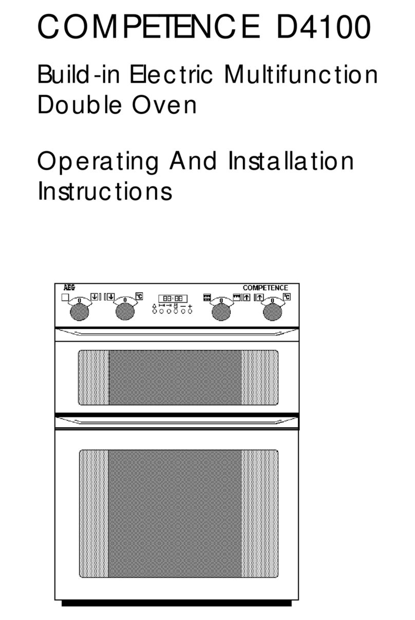 AEG COMPETENCE D4100A Operating and installation instructions